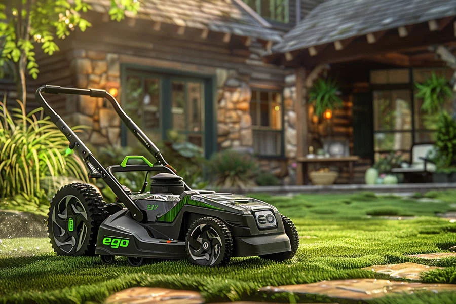 lawn mowing set